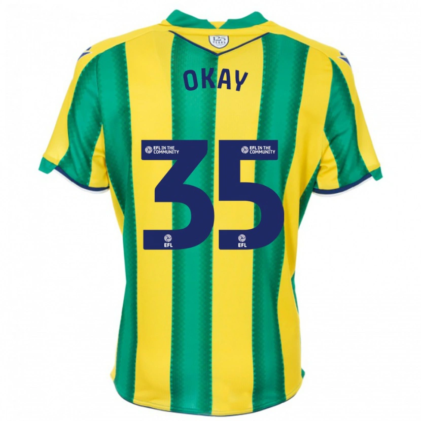 Danxen Niño Camiseta Okay Yokuslu #35 Amarillo Verde 2ª Equipación 2025/26 La Camisa
