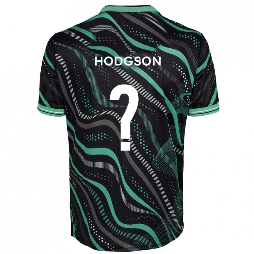 Danxen Niño Camiseta Jamie Hodgson #0 Negro Verde 2ª Equipación 2025/26 La Camisa