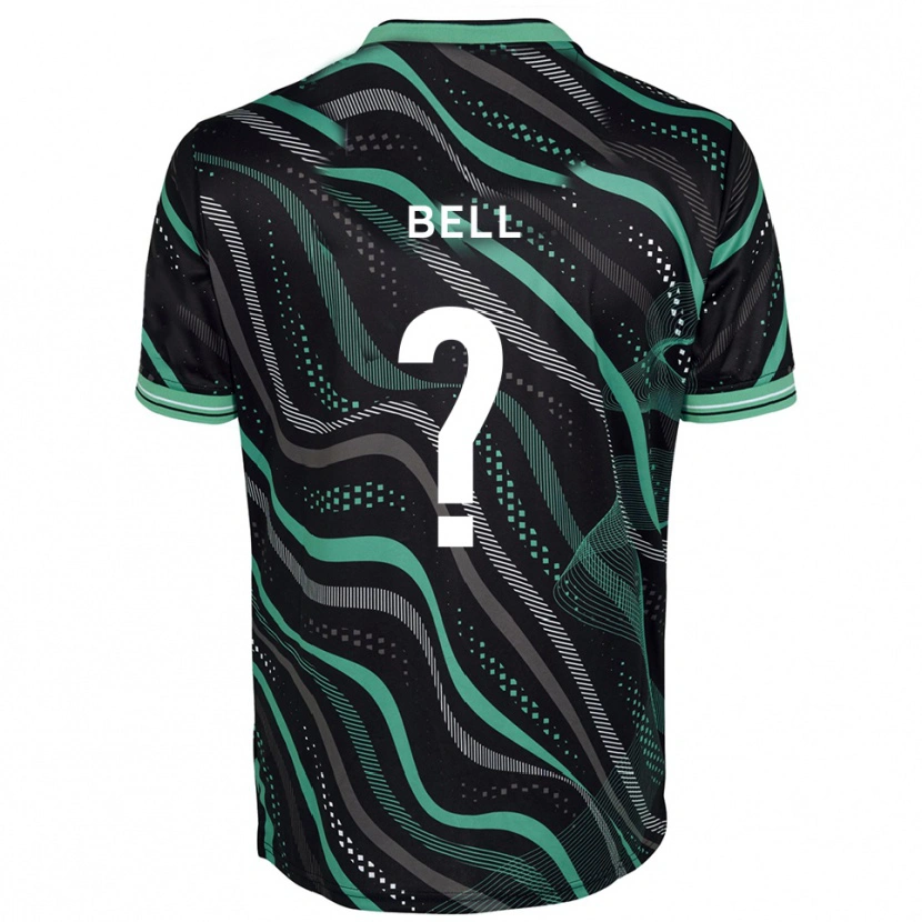 Danxen Niño Camiseta Tai Bell #0 Negro Verde 2ª Equipación 2025/26 La Camisa