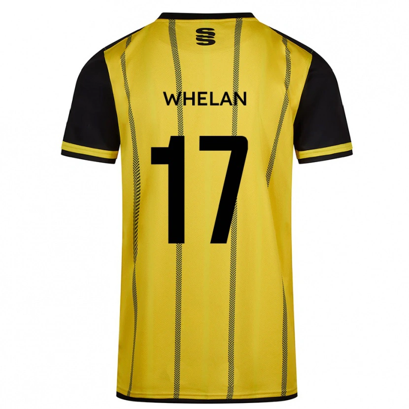 Danxen Niño Camiseta Corey Whelan #17 Amarillo Negro 2ª Equipación 2025/26 La Camisa