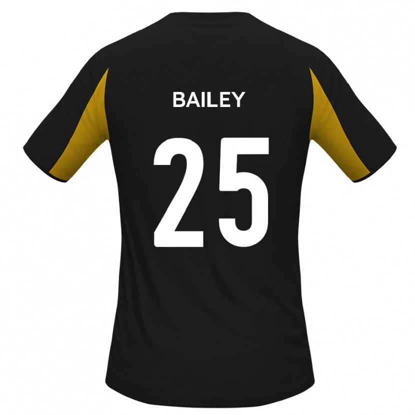 Danxen Niño Camiseta Joel Bailey #25 Negro Amarillo 2ª Equipación 2025/26 La Camisa