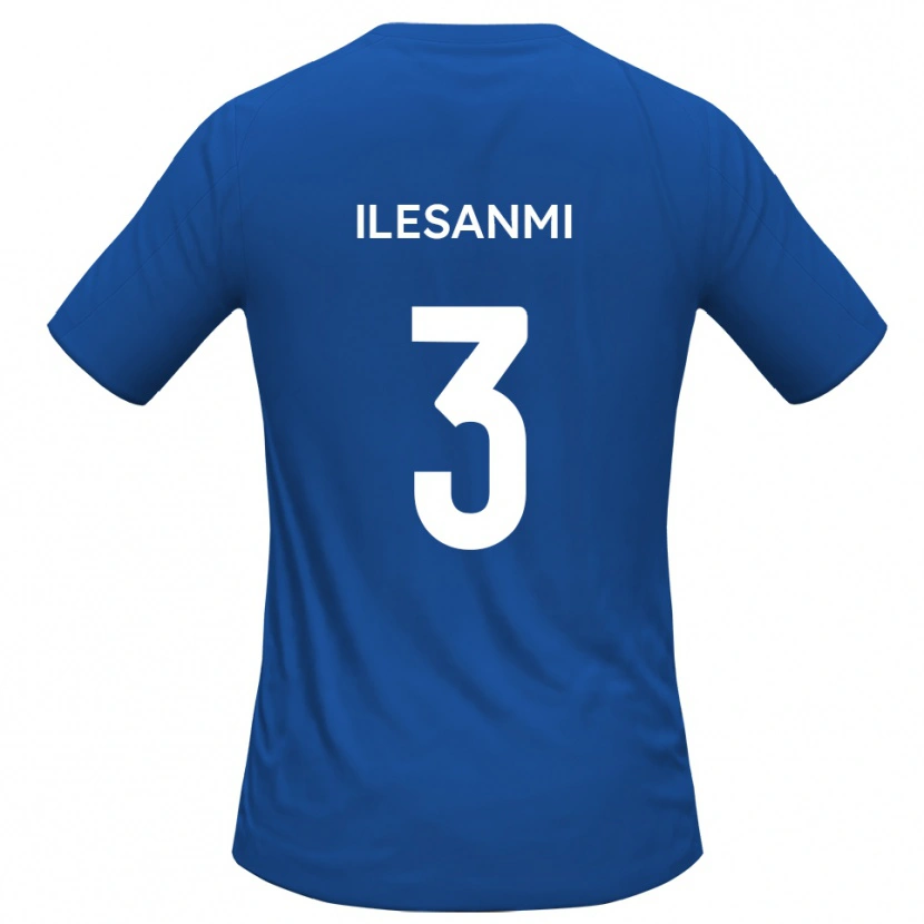 Danxen Niño Camiseta Femi Ilesanmi #3 Azul Celeste 2ª Equipación 2025/26 La Camisa