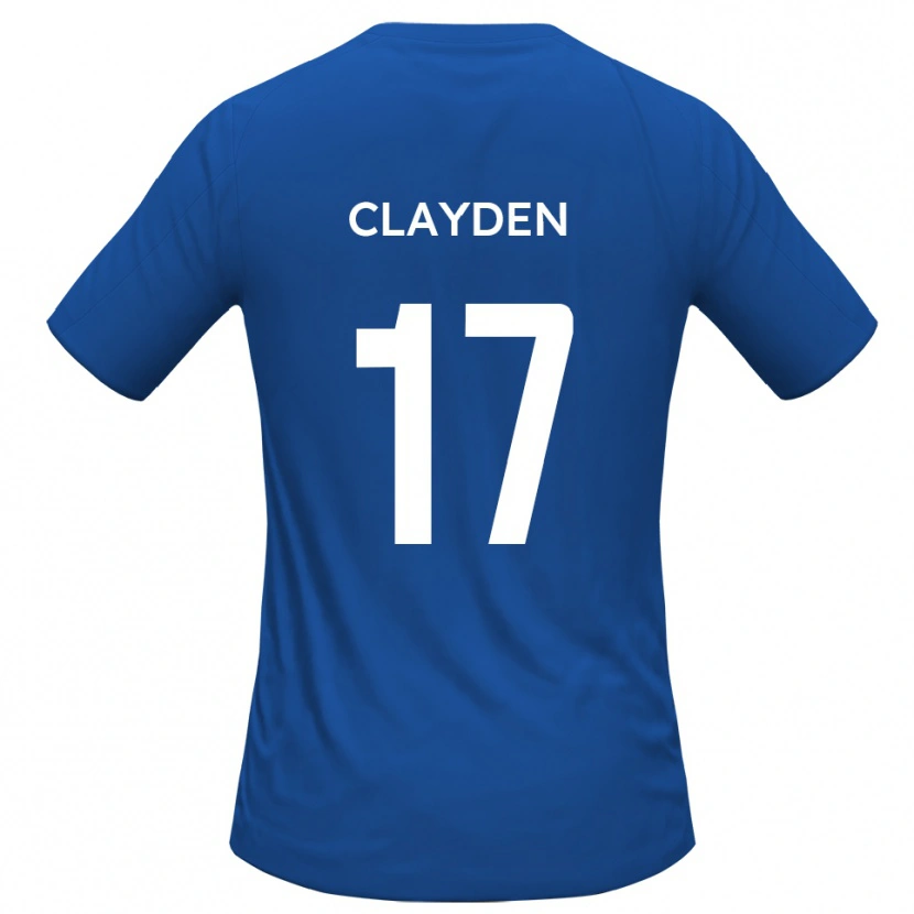 Danxen Niño Camiseta Charles Clayden #17 Azul Celeste 2ª Equipación 2025/26 La Camisa