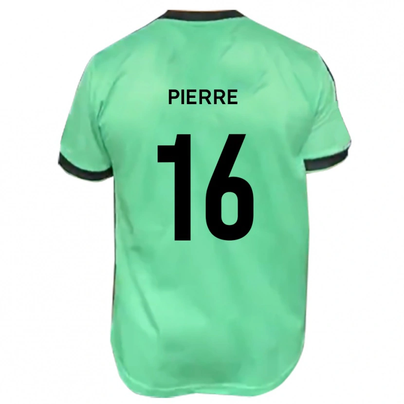Danxen Niño Camiseta Aaron Pierre #16 Turquesa Negro 2ª Equipación 2025/26 La Camisa