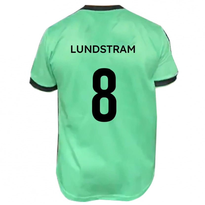 Danxen Niño Camiseta Josh Lundstram #8 Turquesa Negro 2ª Equipación 2025/26 La Camisa