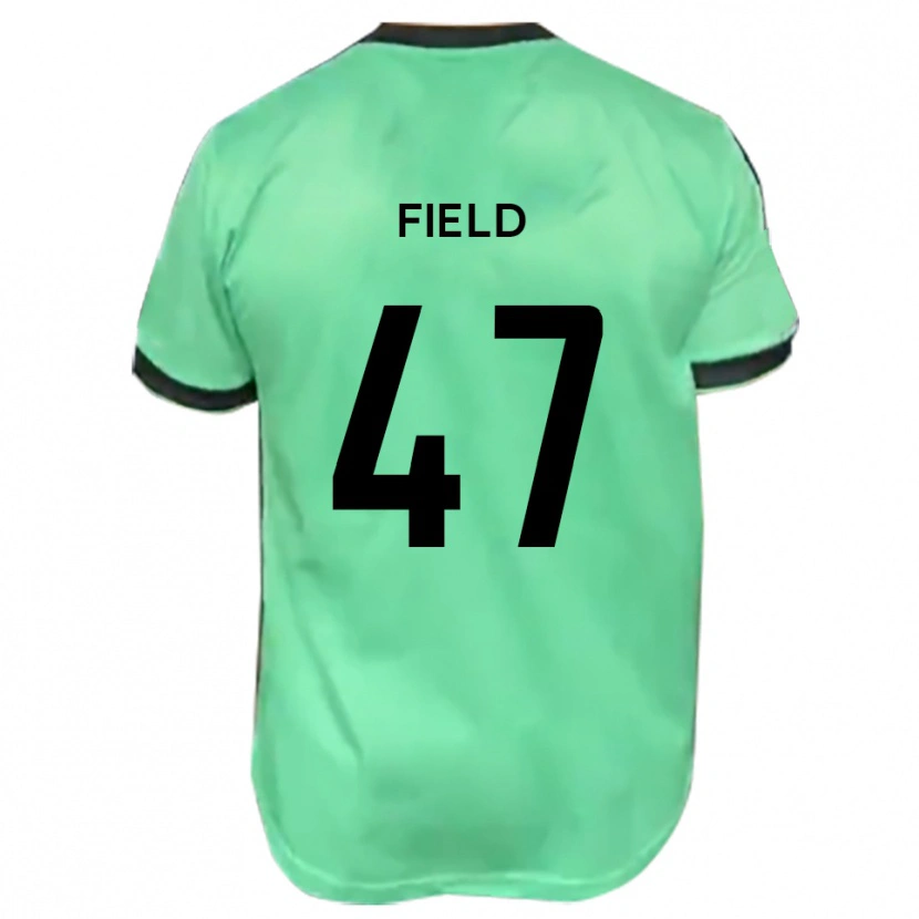 Danxen Niño Camiseta Tyler Field #47 Turquesa Negro 2ª Equipación 2025/26 La Camisa