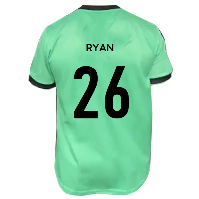 Danxen Niño Camiseta Joe Ryan #26 Turquesa Negro 2ª Equipación 2025/26 La Camisa