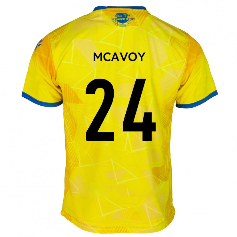 Danxen Niño Camiseta Connor Mcavoy #24 Amarillo Azul 2ª Equipación 2025/26 La Camisa