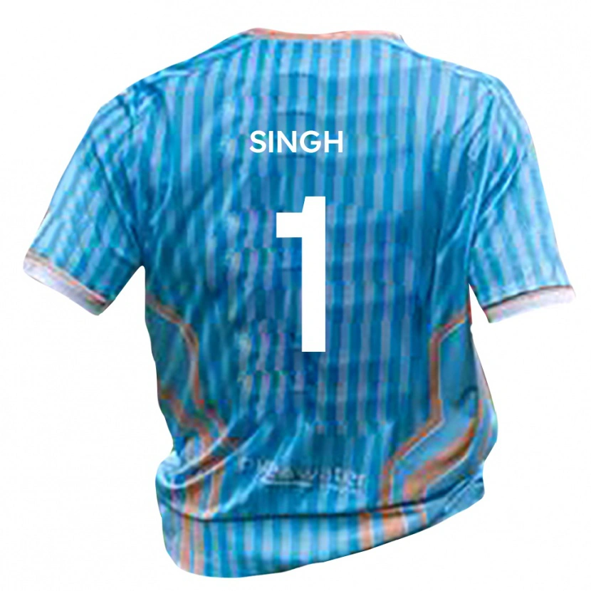 Danxen Niño Camiseta Jas Singh #1 Negro Oro 2ª Equipación 2025/26 La Camisa
