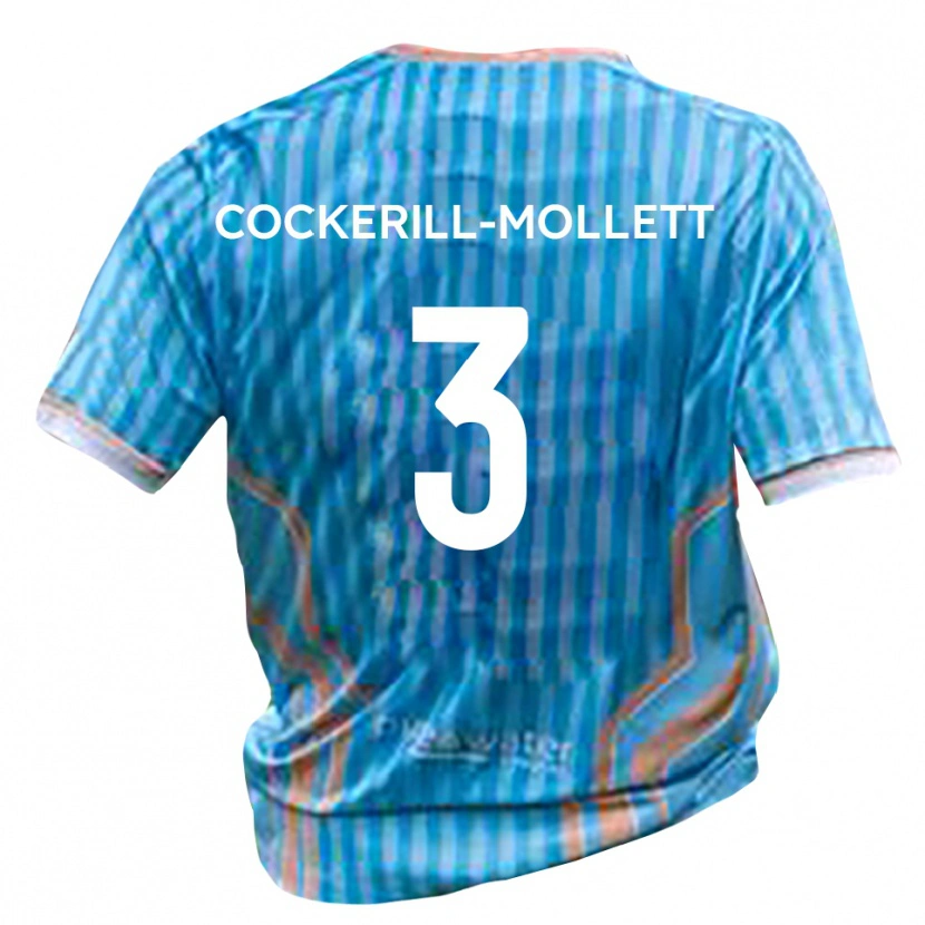 Danxen Niño Camiseta Callum Cockerill-Mollett #3 Negro Oro 2ª Equipación 2025/26 La Camisa