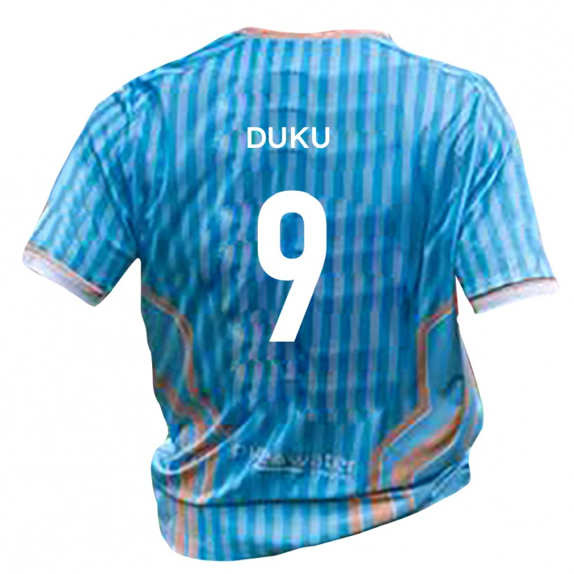 Danxen Niño Camiseta Manny Duku #9 Negro Oro 2ª Equipación 2025/26 La Camisa
