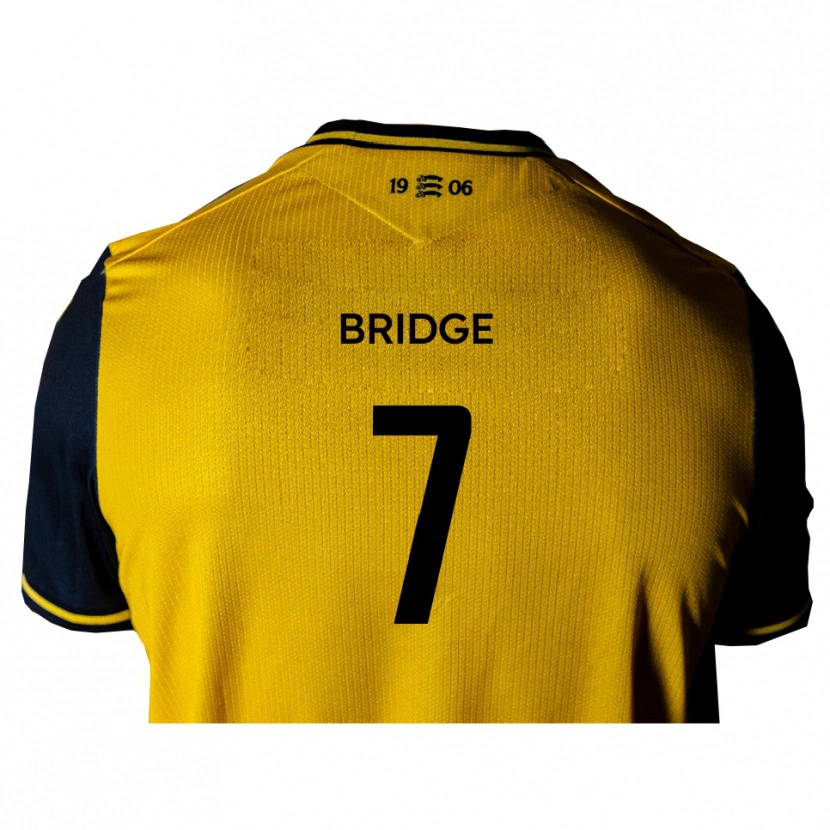 Danxen Niño Camiseta Jack Bridge #7 Amarillo Negro 2ª Equipación 2025/26 La Camisa