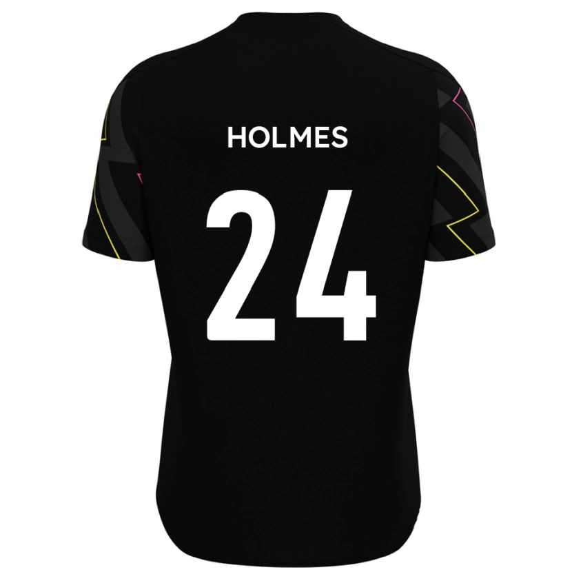 Danxen Niño Camiseta Fin Holmes #24 Negro Gris 2ª Equipación 2025/26 La Camisa