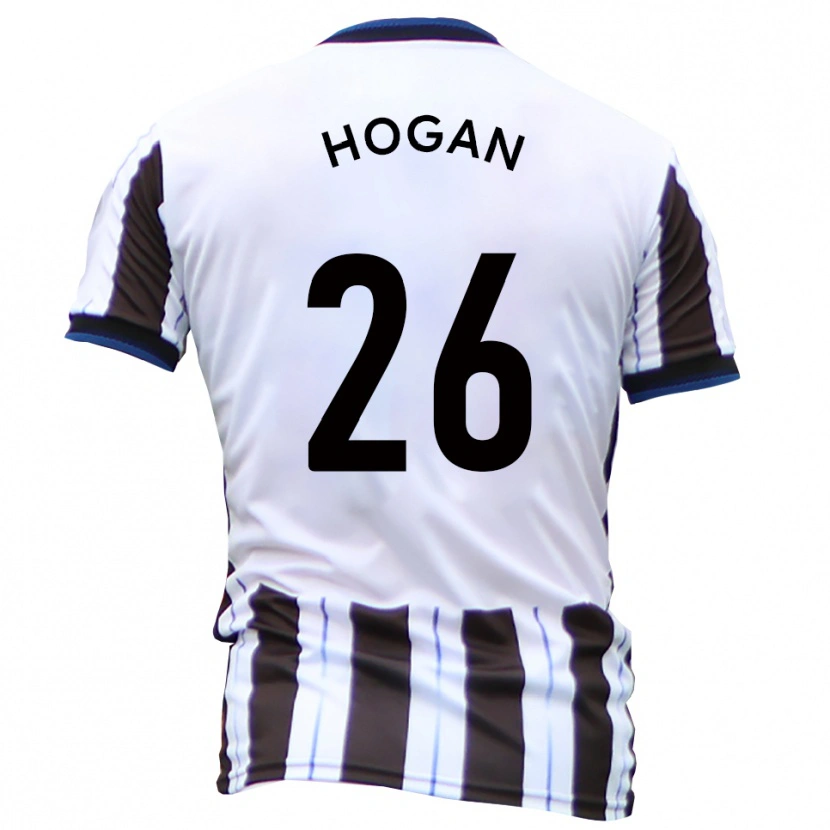 Danxen Niño Camiseta Liam Hogan #26 Blanco Negro 2ª Equipación 2025/26 La Camisa