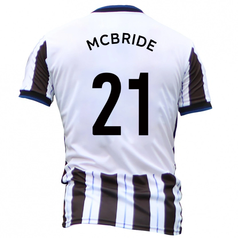 Danxen Niño Camiseta Connor Mcbride #21 Blanco Negro 2ª Equipación 2025/26 La Camisa