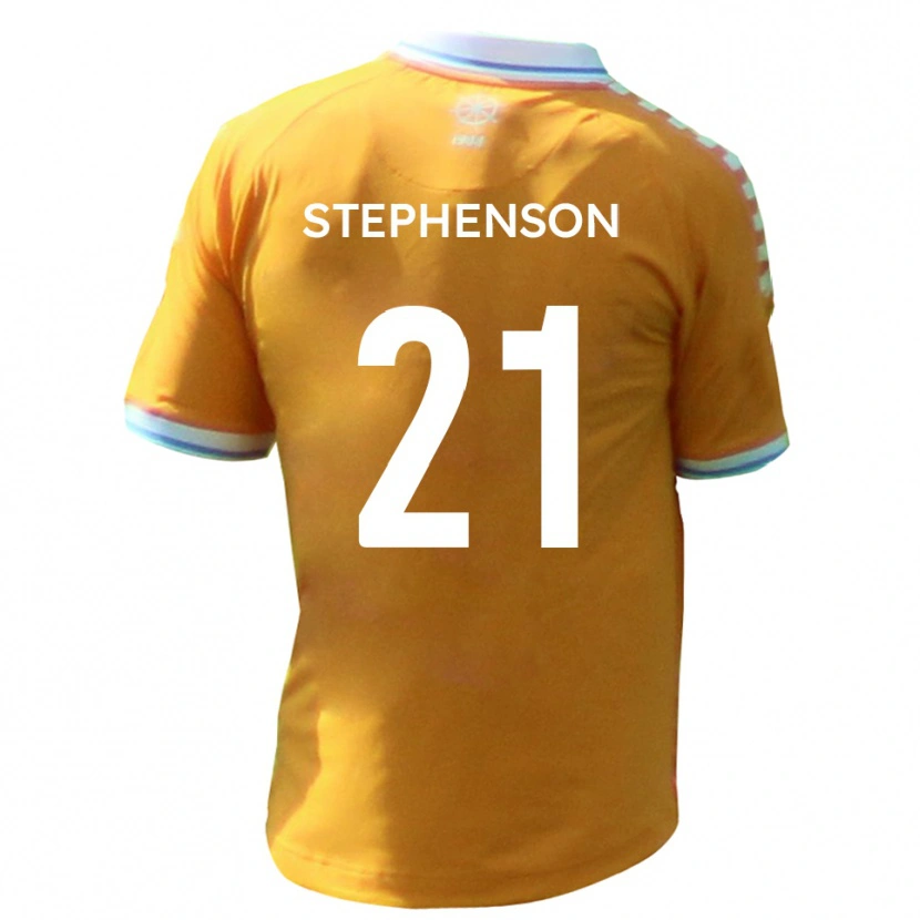 Danxen Niño Camiseta Louis Stephenson #21 Amarillo Azul 2ª Equipación 2025/26 La Camisa