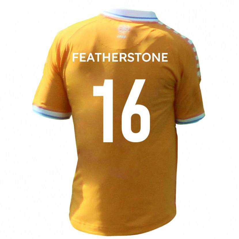 Danxen Niño Camiseta Nicky Featherstone #16 Amarillo Azul 2ª Equipación 2025/26 La Camisa