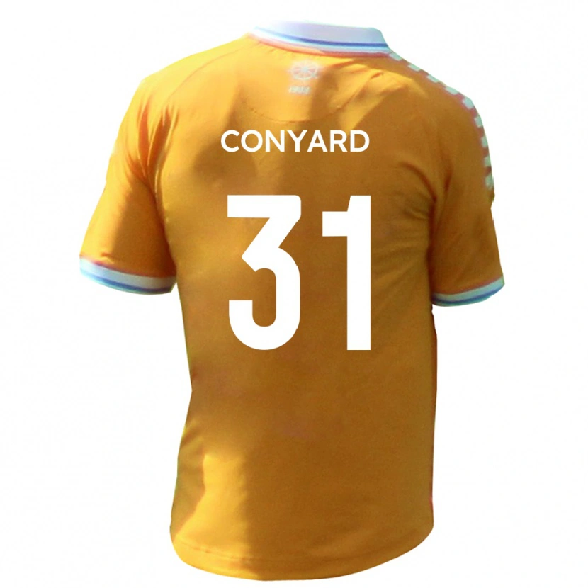 Danxen Niño Camiseta Harry Conyard #31 Amarillo Azul 2ª Equipación 2025/26 La Camisa