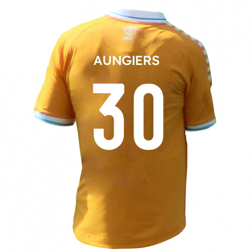 Danxen Niño Camiseta Joe Aungiers #30 Amarillo Azul 2ª Equipación 2025/26 La Camisa