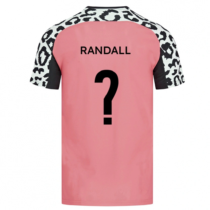 Danxen Niño Camiseta Estelle Randall #0 Rosa Negro 2ª Equipación 2025/26 La Camisa