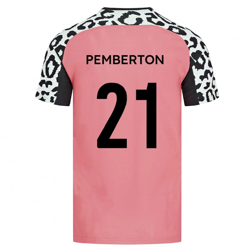 Danxen Niño Camiseta Tre Pemberton #21 Rosa Negro 2ª Equipación 2025/26 La Camisa