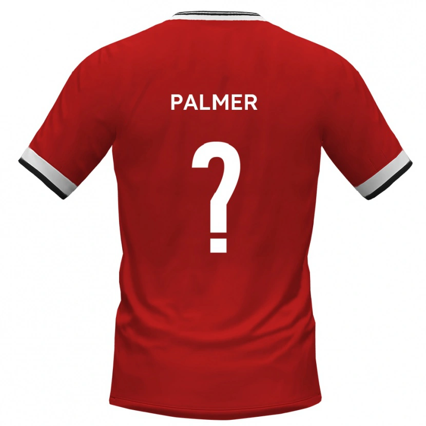 Danxen Niño Camiseta Joe Palmer #0 Blanco Negro 2ª Equipación 2025/26 La Camisa