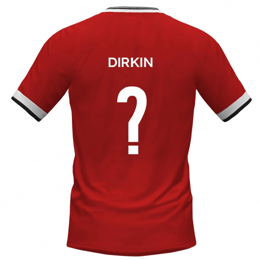 Danxen Niño Camiseta James Dirkin #0 Blanco Negro 2ª Equipación 2025/26 La Camisa