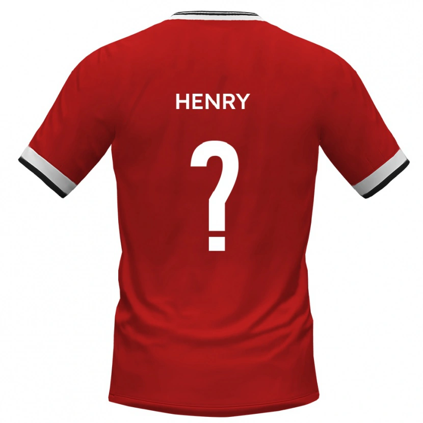 Danxen Niño Camiseta James Henry #0 Blanco Negro 2ª Equipación 2025/26 La Camisa