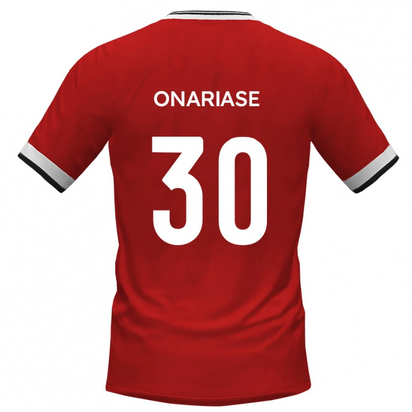 Danxen Niño Camiseta Emmanuel Onariase #30 Blanco Negro 2ª Equipación 2025/26 La Camisa