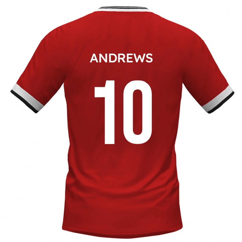 Danxen Niño Camiseta Corie Andrews #10 Blanco Negro 2ª Equipación 2025/26 La Camisa