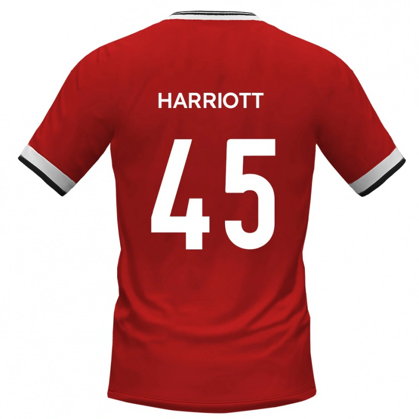 Danxen Niño Camiseta Callum Harriott #45 Blanco Negro 2ª Equipación 2025/26 La Camisa