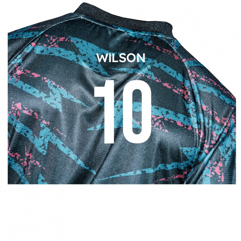 Danxen Niño Camiseta Donovan Wilson #10 Negro Azul Marino 2ª Equipación 2025/26 La Camisa