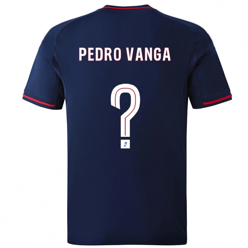 Danxen Niño Camiseta Emerson Pedro Vanga #0 Azul Marino Rojo 2ª Equipación 2025/26 La Camisa