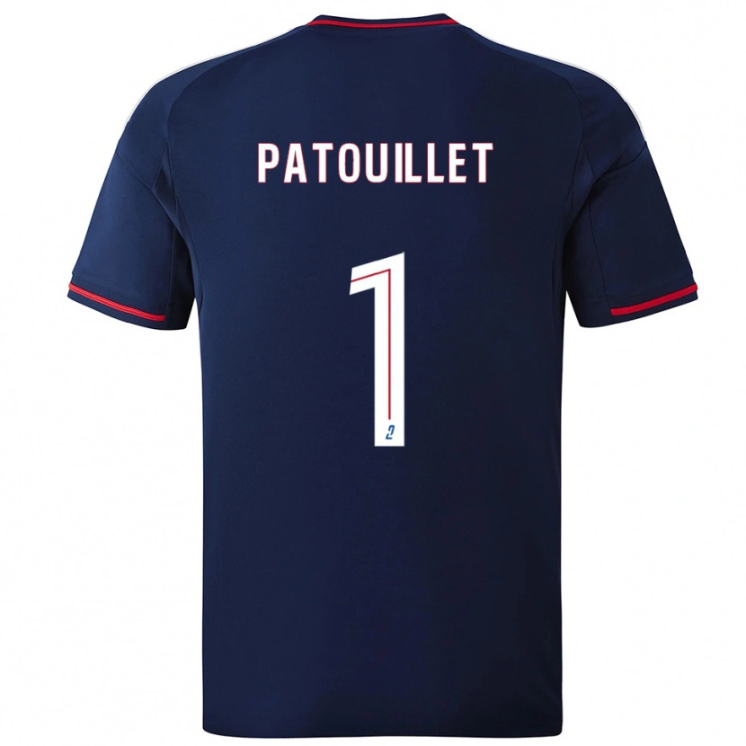 Danxen Niño Camiseta Mathieu Patouillet #1 Azul Marino Rojo 2ª Equipación 2025/26 La Camisa