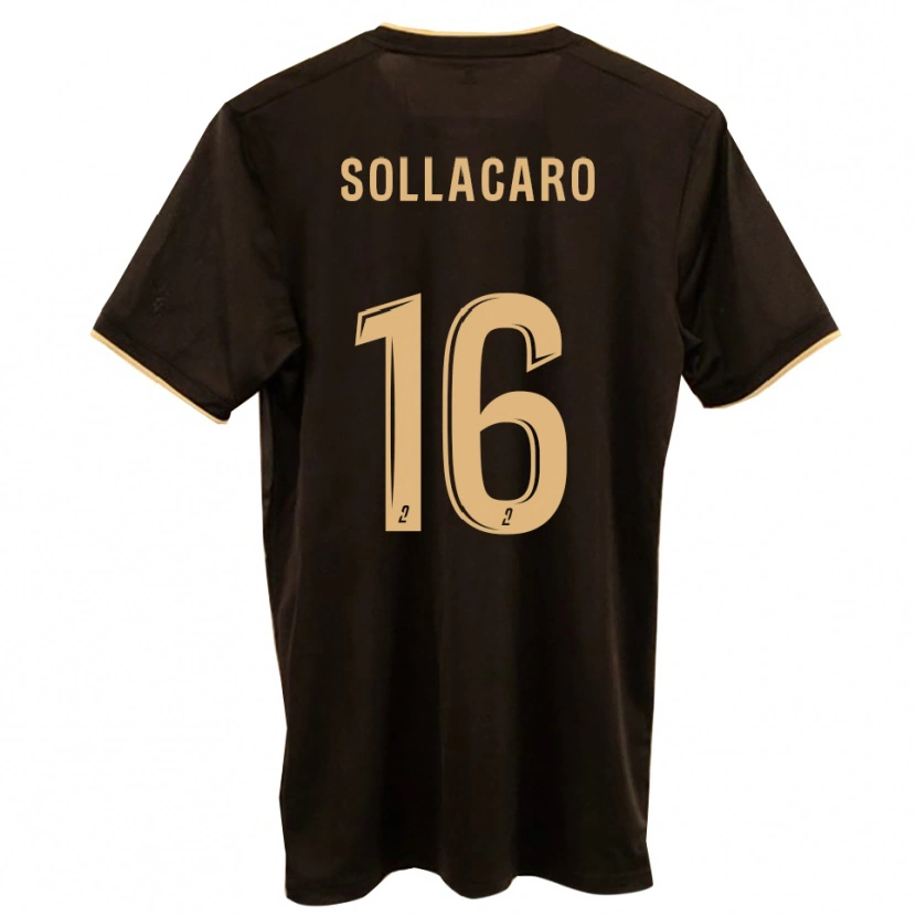 Danxen Niño Camiseta François-Joseph Sollacaro #16 Azul Rojo 2ª Equipación 2025/26 La Camisa