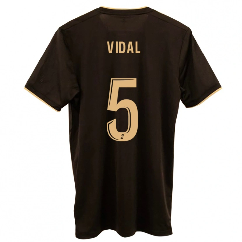 Danxen Niño Camiseta Clément Vidal #5 Azul Rojo 2ª Equipación 2025/26 La Camisa