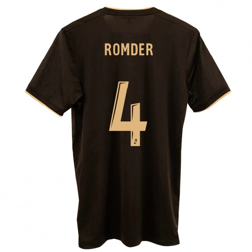 Danxen Niño Camiseta Mathis Romder #4 Azul Rojo 2ª Equipación 2025/26 La Camisa