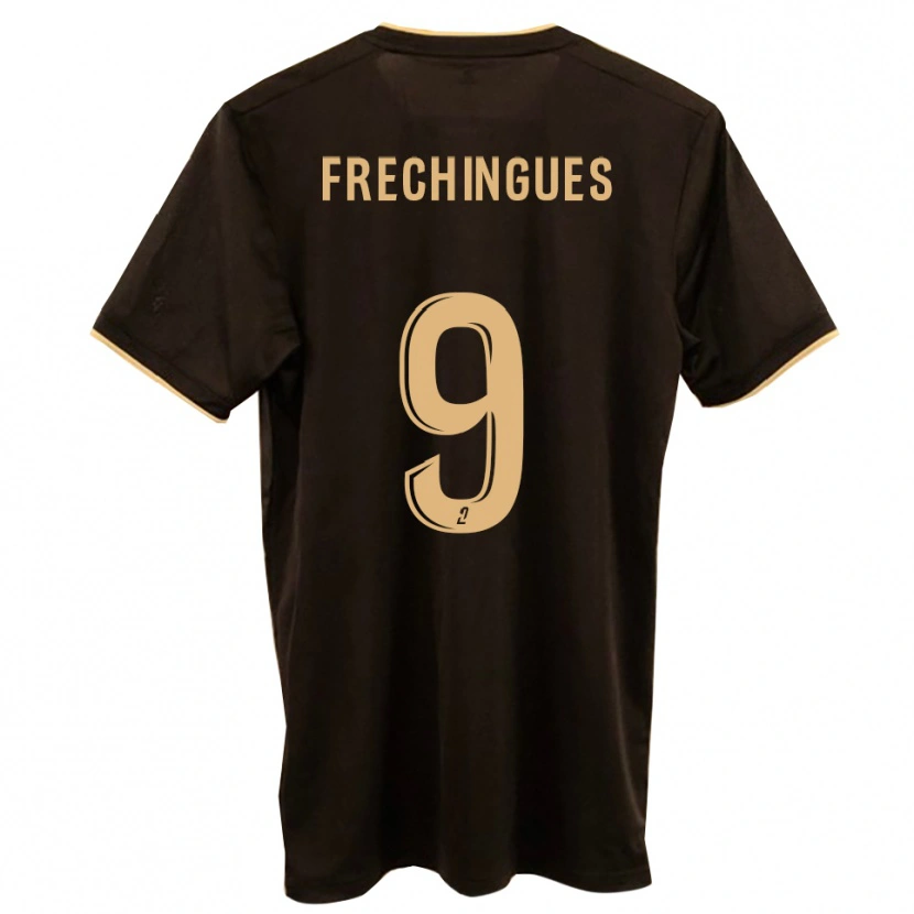 Danxen Niño Camiseta Léo Frechingues #9 Azul Rojo 2ª Equipación 2025/26 La Camisa