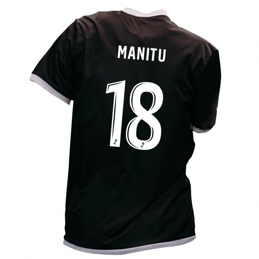 Danxen Niño Camiseta Messy Manitu #18 Negro Oro 2ª Equipación 2025/26 La Camisa