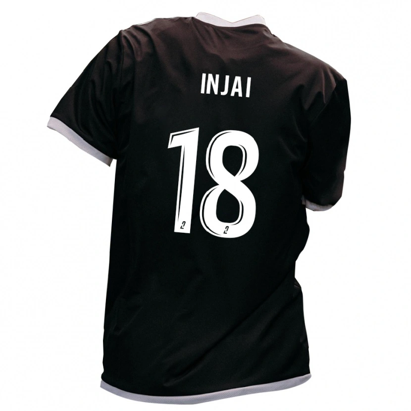 Danxen Niño Camiseta Carraro Injai #18 Negro Oro 2ª Equipación 2025/26 La Camisa