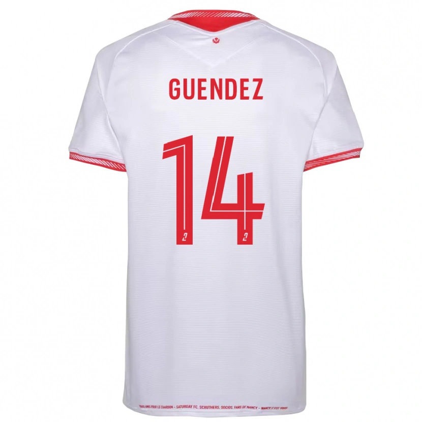 Danxen Niño Camiseta Mattheo Guendez #14 Negro Rojo 2ª Equipación 2025/26 La Camisa