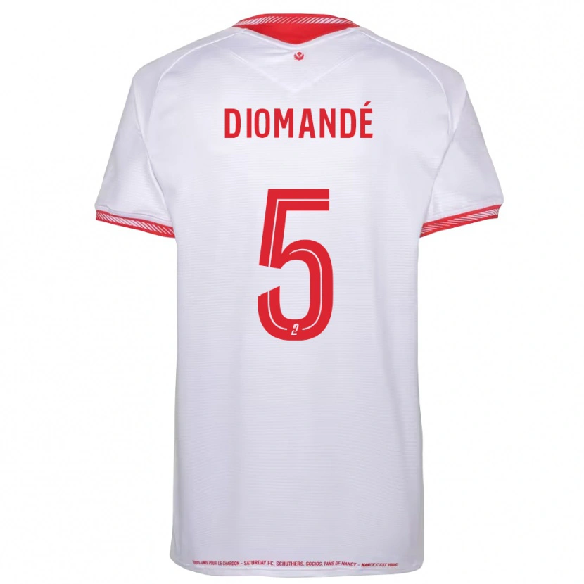 Danxen Niño Camiseta Paul Diomandé #5 Negro Rojo 2ª Equipación 2025/26 La Camisa
