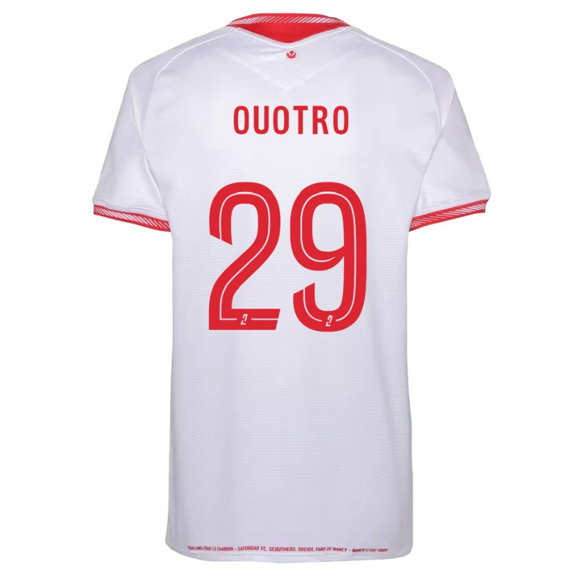 Danxen Niño Camiseta Patrick Ouotro #29 Negro Rojo 2ª Equipación 2025/26 La Camisa