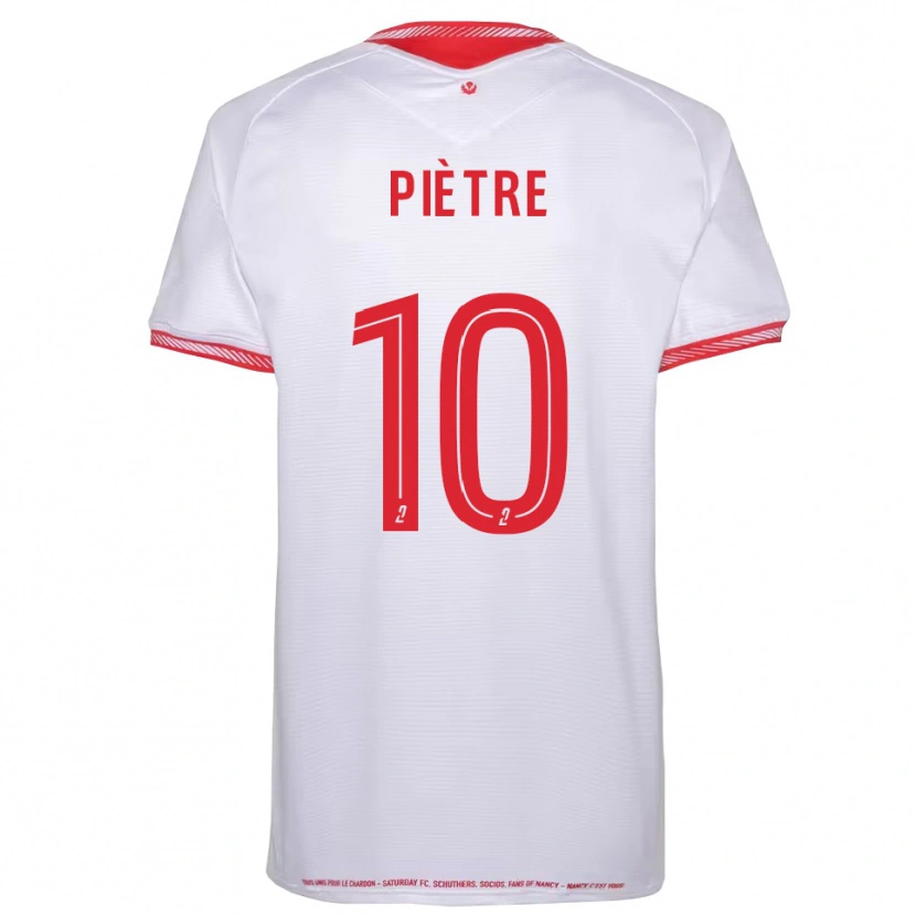 Danxen Niño Camiseta Lenny Piètre #10 Negro Rojo 2ª Equipación 2025/26 La Camisa