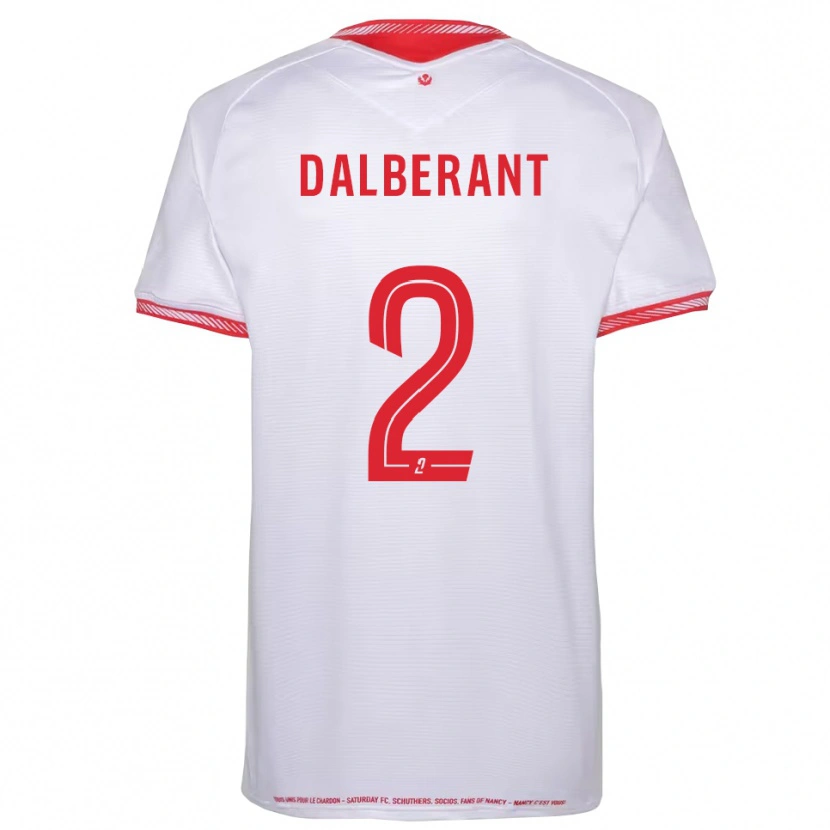 Danxen Niño Camiseta Jean-Michel Dalberant #2 Negro Rojo 2ª Equipación 2025/26 La Camisa