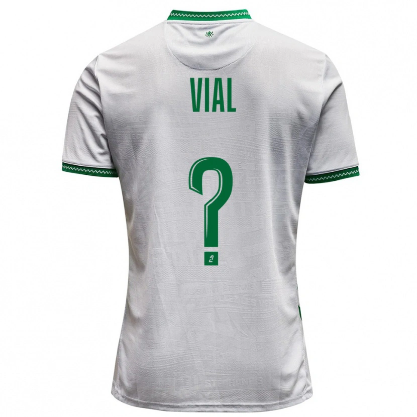 Danxen Niño Camiseta Lorik Vial #0 Blanco Verde 2ª Equipación 2025/26 La Camisa