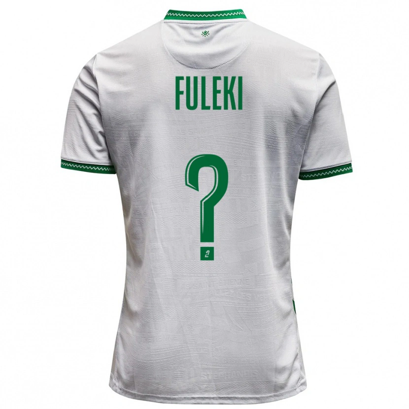 Danxen Niño Camiseta Samuel Fuleki #0 Blanco Verde 2ª Equipación 2025/26 La Camisa