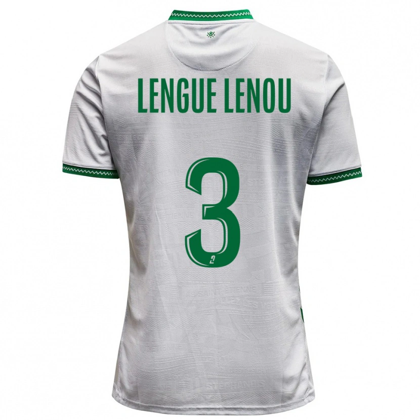 Danxen Niño Camiseta Maxime Lengue Lenou #3 Blanco Verde 2ª Equipación 2025/26 La Camisa