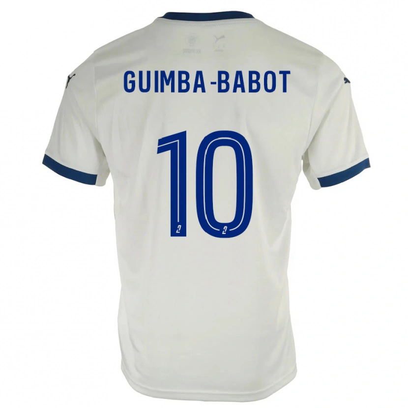 Danxen Niño Camiseta Khays Guimba-Babot #10 Blanco Azul 2ª Equipación 2025/26 La Camisa