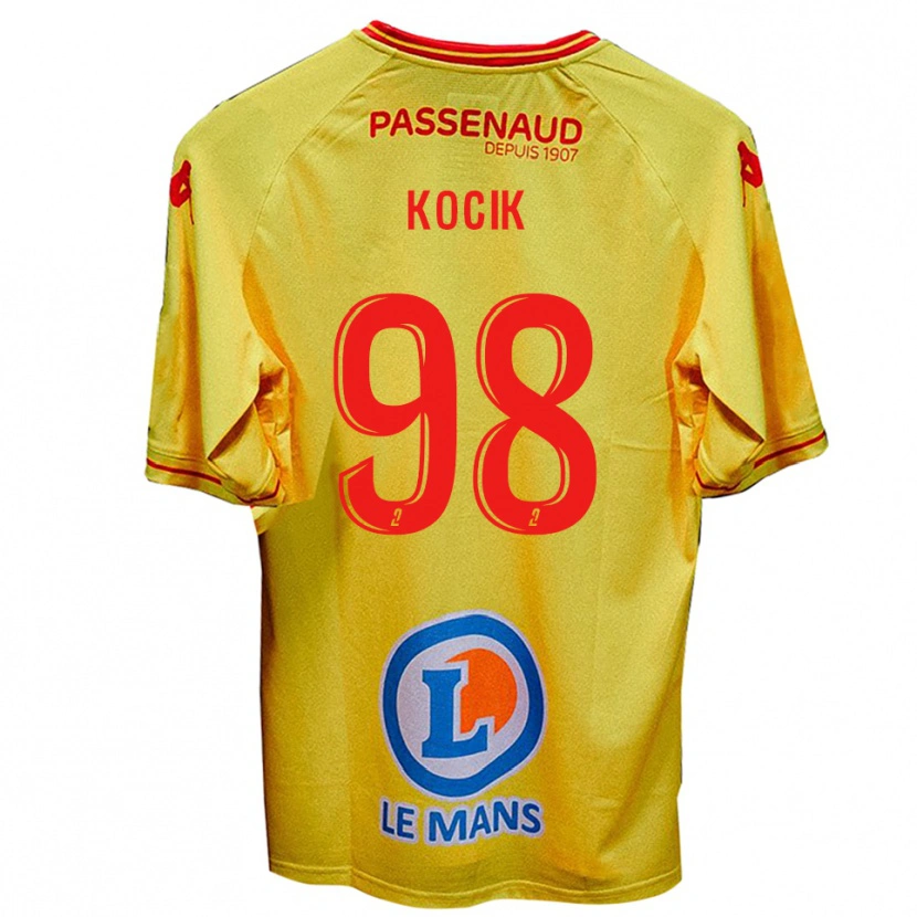 Danxen Niño Camiseta Nicolas Kocik #98 Amarillo 2ª Equipación 2025/26 La Camisa